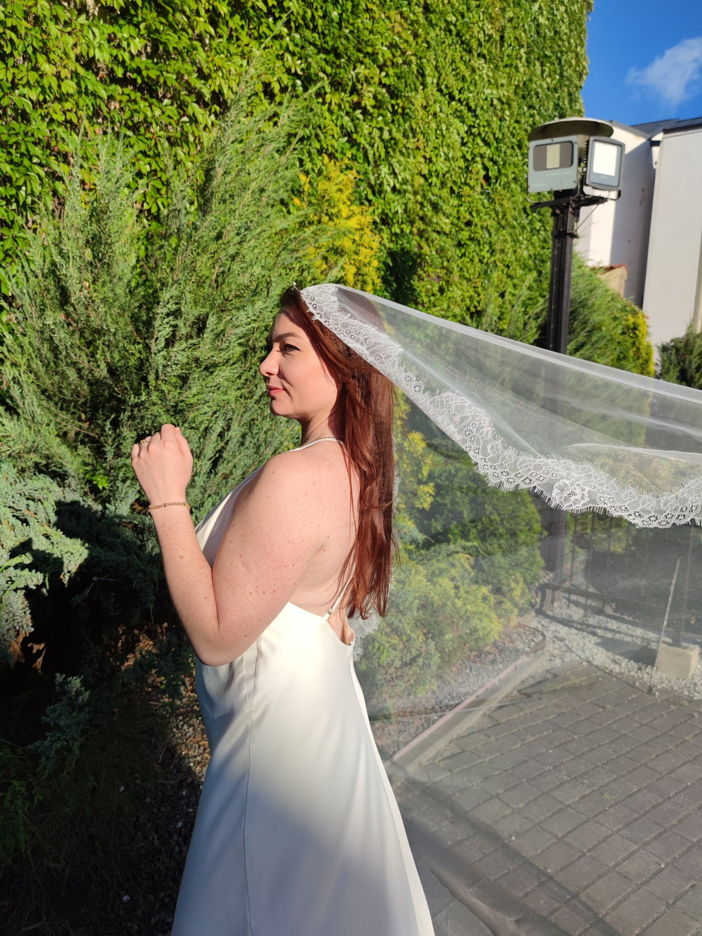 Mantilla Bridal Veil with Chantilly Lace