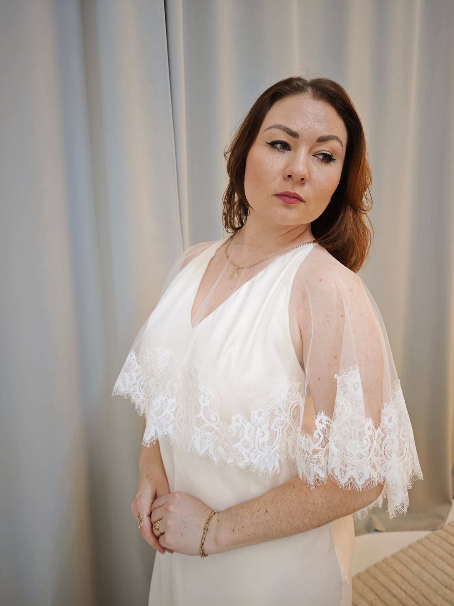 Chantilly Lace Bridal Cape