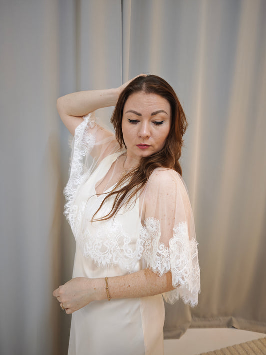 Chantilly Lace Bridal Cape