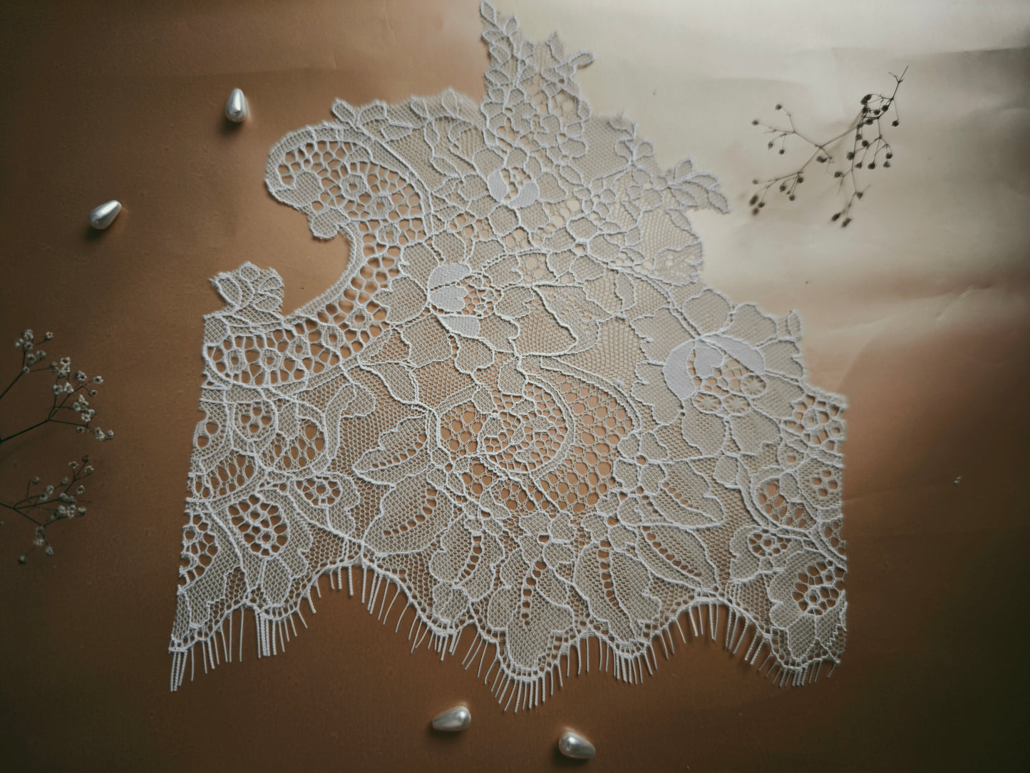 Bridal Veil Lace & Tulle Sample Kit – Chantilly Lace Wedding Veil Fabric Samples