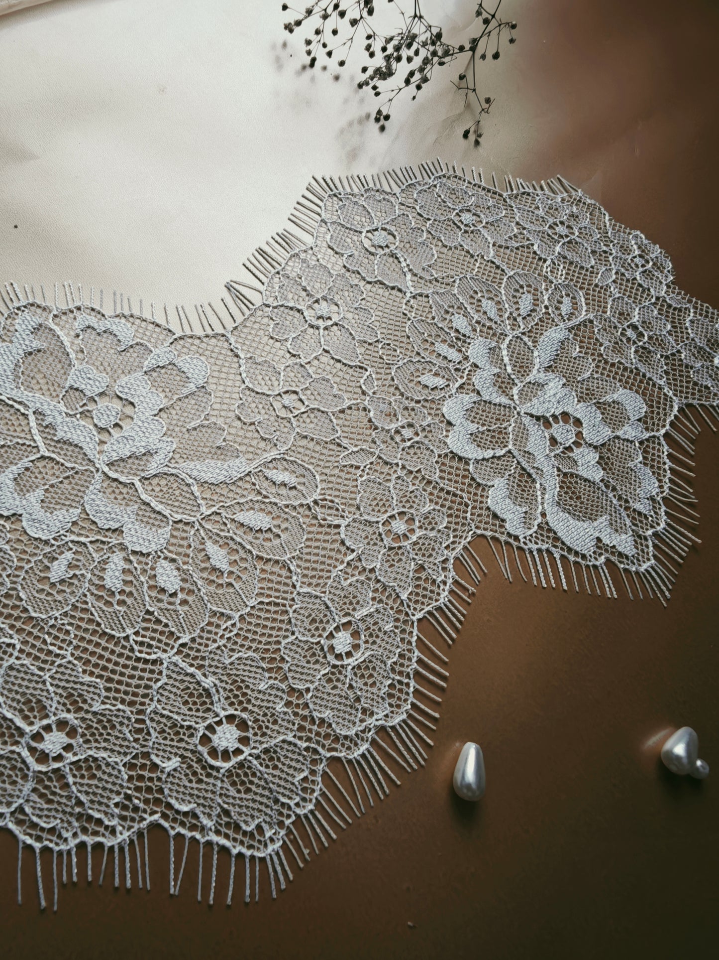 Bridal Veil Lace & Tulle Sample Kit – Chantilly Lace Wedding Veil Fabric Samples