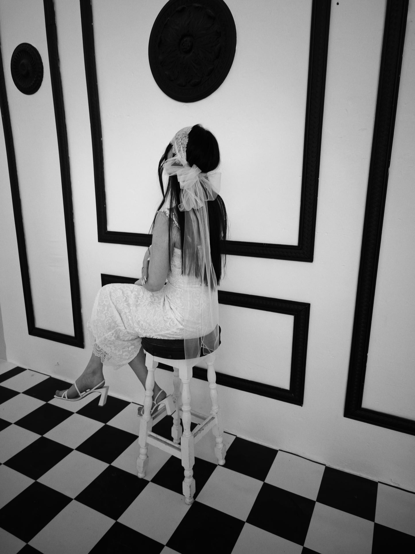 Vintage Lace Juliet Cap Veil , 1920s Inspired Bridal Headpiece